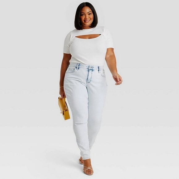 Ava & Viv Mid-rise Skinny Jeans | Comfort Waist - Picture 11 of 12